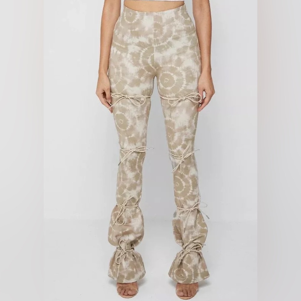 Manière De Voir Printed Tie Up Leggings